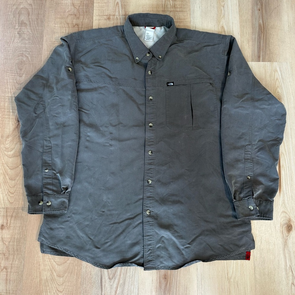 The North Face Men's XL Sueded Polyester Long Sleeve Hiking Shirt
